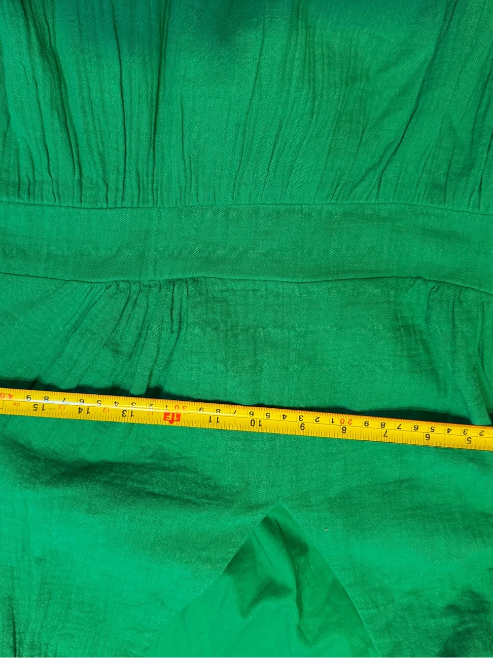Boden Anna Double cloth Bright Green V-Neck Dress - Picture 6 of 11